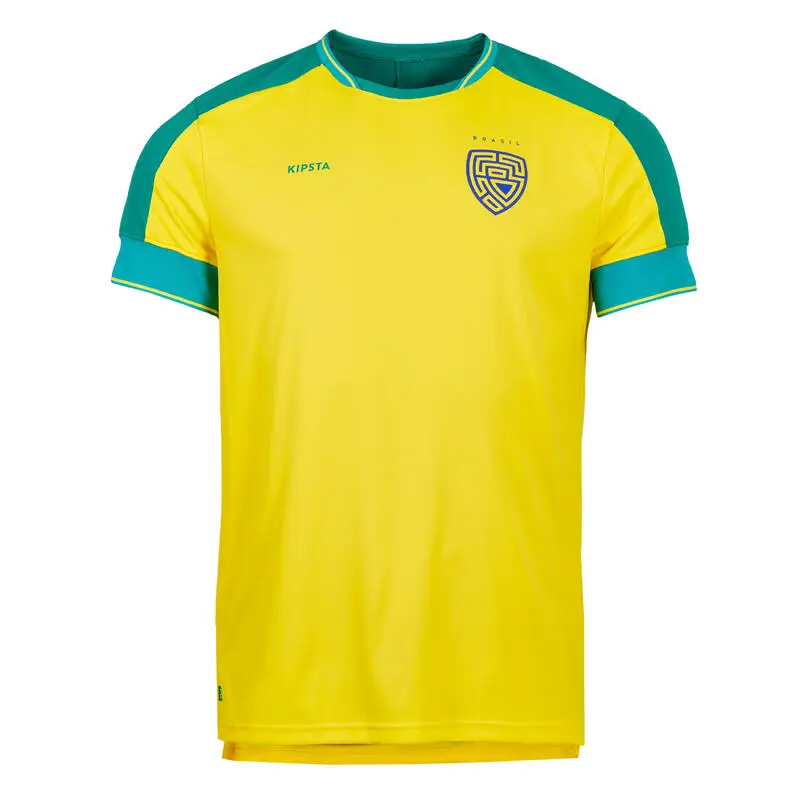 Camiseta De Fútbol Brasil Adulto Kipsta F500 2022 - Equipación Oficial 7 Camiseta De Fútbol Brasil Adulto Kipsta F500 2022 - Equipación Oficial - Imagen 5