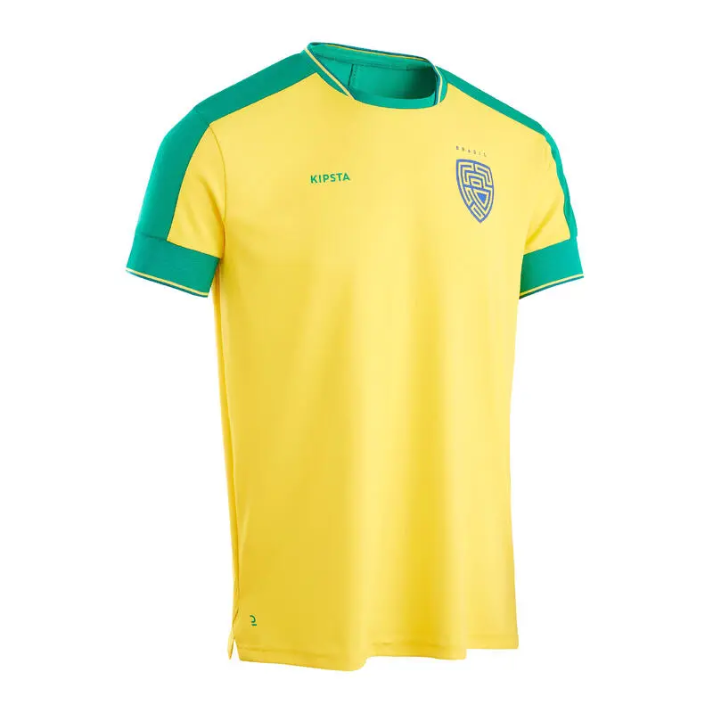 Camiseta De Fútbol Brasil Adulto Kipsta F500 2022 - Equipación Oficial 3 Camiseta De Fútbol Brasil Adulto Kipsta F500 2022 - Equipación Oficial