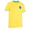 Camiseta De Fútbol Brasil Niños Kipsta F100 2022 - Equipación Oficial -Running comercio camiseta de futbol brasil nios kipsta f100 2022
