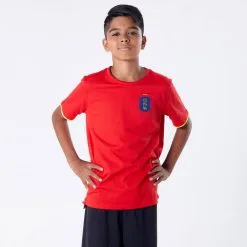 Camiseta De Fútbol España Niños Kipsta F100 2022 | Equipaciones Selecciones | Fútbol -Running comercio camiseta de futbol espaa nios kipsta f100 2022 4