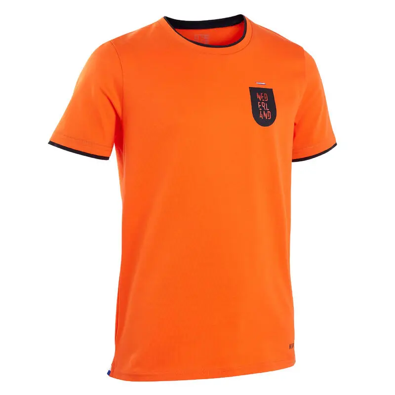 Camiseta De Fútbol Holanda Niños Kipsta F100 2022 - Equipación Oficial 3 Camiseta De Fútbol Holanda Niños Kipsta F100 2022 - Equipación Oficial