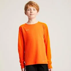 Camiseta De Fútbol Manga Larga Niños Kipsta Viralto Azul Marina - Ropa y Equipamiento de Fútbol -Running comercio camiseta de futbol manga larga nios kipsta viralto naranja