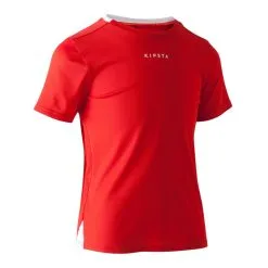 Camiseta De Fútbol Niños Kipsta F100 Roja - Ropa y Equipamiento para Fútbol -Running comercio camiseta de futbol nios kipsta f100 roja 4