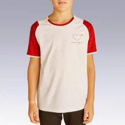Camiseta De Fútbol Polonia Niños Kipsta F100 2022 - Equipaciones Selecciones/Fútbol -Running comercio camiseta de futbol polonia nios kipsta f100 2022 3