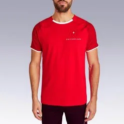 Camiseta De Fútbol Suiza Adulto Kipsta F100 2022 - Equipaciones Selecciones - Fútbol -Running comercio camiseta de futbol suiza adulto kipsta f100 2022 3