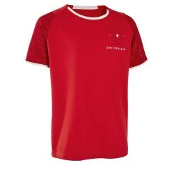 Camiseta De Fútbol Suiza Niños Kipsta F100 2022 - Equipación Oficial