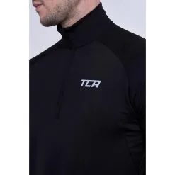 TCA Camiseta De Invierno Con Media Cremallera Para Hombre - Ropa Térmica para Running -Running comercio camiseta de invierno con media cremallera para hombre 2
