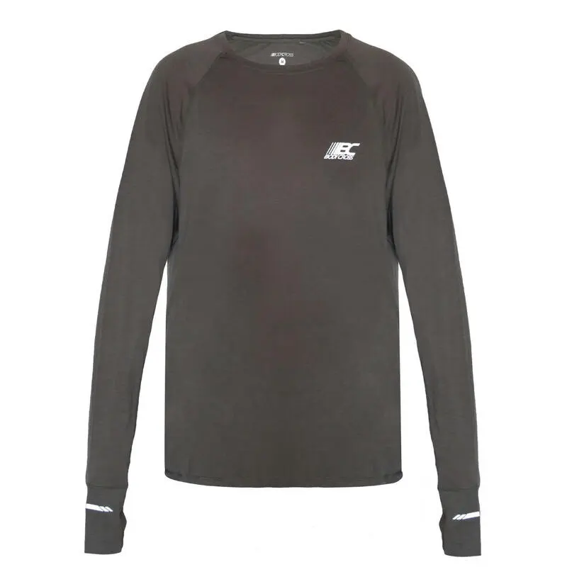 BODYCROSS Camiseta De Lana MIKY Negro para Hombre - Ideal para Running 5 BODYCROSS Camiseta De Lana MIKY Negro para Hombre - Ideal para Running - Imagen 3