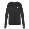 BODYCROSS Camiseta De Lana MIKY Negro para Hombre - Ideal para Running -Running comercio camiseta de lana miky negro