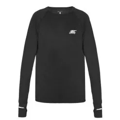 BODYCROSS Camiseta De Lana MIKY Negro para Hombre - Ideal para Running