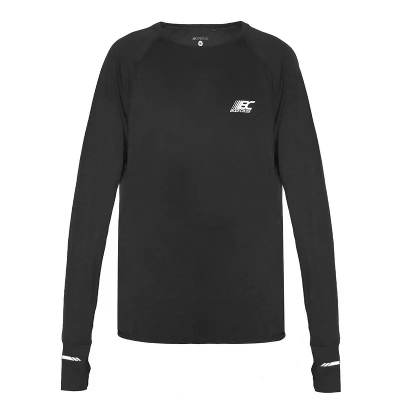 BODYCROSS Camiseta De Lana MIKY Negro para Hombre - Ideal para Running 3 BODYCROSS Camiseta De Lana MIKY Negro para Hombre - Ideal para Running