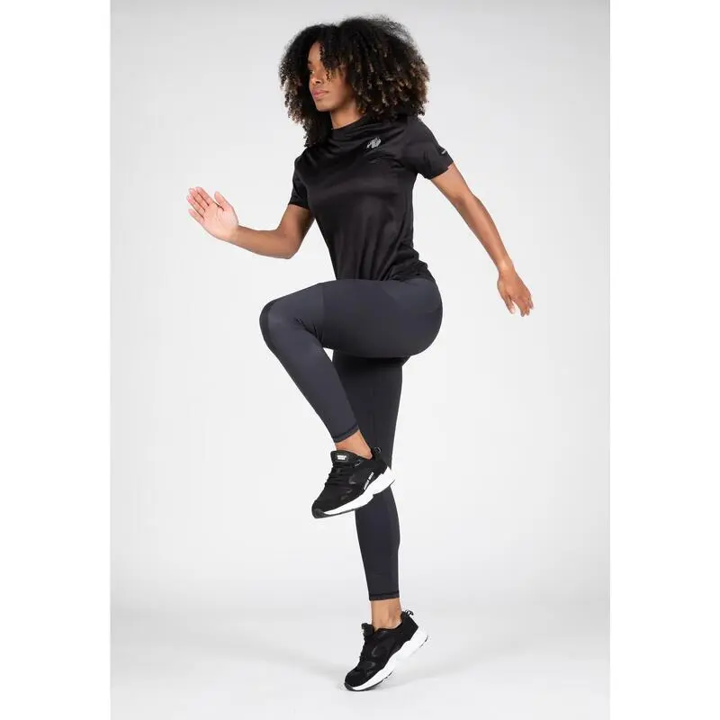 Gorilla Wear Camiseta De Manga Corta Raleigh - Ropa de Musculación Negra 5 Gorilla Wear Camiseta De Manga Corta Raleigh - Ropa de Musculación Negra - Imagen 3