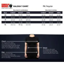 Gorilla Wear Camiseta De Manga Corta Raleigh - Ropa de Musculación Negra 12 Gorilla Wear Camiseta De Manga Corta Raleigh - Ropa de Musculación Negra -Running comercio camiseta de manga corta raleigh negro 4