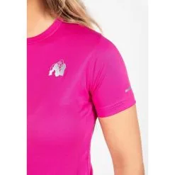 Camiseta de Manga Corta Gorilla Wear Raleigh - Rosa - Ideal para Musculación -Running comercio camiseta de manga corta raleigh rosa 3