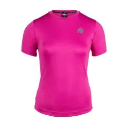 Camiseta de Manga Corta Gorilla Wear Raleigh - Rosa - Ideal para Musculación -Running comercio camiseta de manga corta raleigh rosa 4