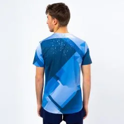 Camiseta De Manga Corta Running Hombre - Poliéster Reciclado TRR Azul Claro | THE RUNNING REPUBLIC -Running comercio camiseta de manga corta running de poliester reciclado hombre trr azul claro 3