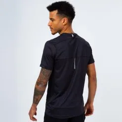 Camiseta de Manga Corta Running Ligera de Poliéster Reciclado Hombre TRR Negra - THE RUNNING REPUBLIC -Running comercio camiseta de manga corta running ligera de poliester reciclado hombre trr negra 2