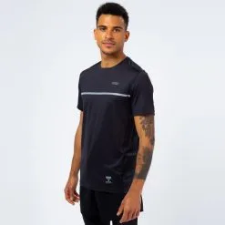 Camiseta de Manga Corta Running Ligera de Poliéster Reciclado Hombre TRR Negra - THE RUNNING REPUBLIC -Running comercio camiseta de manga corta running ligera de poliester reciclado hombre trr negra 3