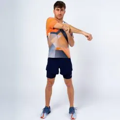 Camiseta De Manga Corta Running Poliéster Reciclado Hombre TRR Multi Color - THE RUNNING REPUBLIC -Running comercio camiseta de manga corta running poliester reciclado hombre trr multi color 4