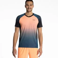 KUIKMA Camiseta Técnica de Pádel para Hombre - 900 Verde | Manga Corta -Running comercio camiseta de padel de manga corta tecnica hombre 900 naranja