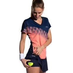 KUIKMA Camiseta De Pádel Manga Corta Transpirable Mujer 500 Azul Coral - Ropa Deportiva para Mujer 12 KUIKMA Camiseta De Pádel Manga Corta Transpirable Mujer 500 Azul Coral - Ropa Deportiva para Mujer -Running comercio camiseta de padel manga corta transpirable mujer 500 azul coral 4