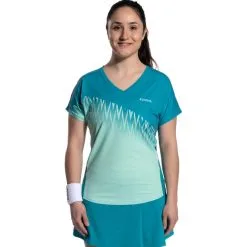 KUIKMA Camiseta De Pádel Manga Corta Transpirable Mujer 500 Azul Coral - Ropa Deportiva para Mujer 13 KUIKMA Camiseta De Pádel Manga Corta Transpirable Mujer 500 Azul Coral - Ropa Deportiva para Mujer -Running comercio camiseta de padel manga corta transpirable mujer 500 turquesa