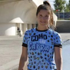 Camiseta de Running #ComoUnaCabra para Mujer - KAMUABU Azul 110grs 9 Camiseta de Running #ComoUnaCabra para Mujer - KAMUABU Azul 110grs -Running comercio camiseta de running comounacabra para mujer kamuabu color azul 110grs 3