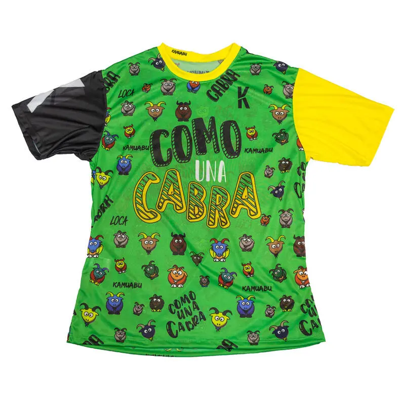 Camiseta de Running para Mujer #COMOUNACABRA - Verde 90grs | KAMUABU 3 Camiseta de Running para Mujer #COMOUNACABRA - Verde 90grs | KAMUABU