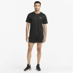 Camiseta De Running De Manga Corta Favourite Hombre PUMA Negro - Ligera y Transpirable -Running comercio camiseta de running de manga corta favourite hombre puma negro 3