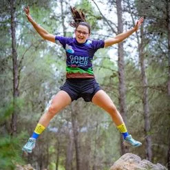 CAMISETA DE RUNNING #GAMEOVER Para MUJER - KAMUABU Multicolor 90grs | Ligera y Transpirable -Running comercio camiseta de running gameover para mujer kamuabu multicolor 90grs 3