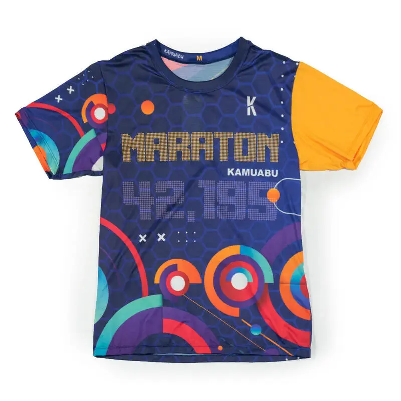 Camiseta de Running MARATON 2.0 RUN para Hombre - KAMUABU Color Azul 90grs 3 Camiseta de Running MARATON 2.0 RUN para Hombre - KAMUABU Color Azul 90grs