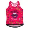 Camiseta de Running #Monstruos para Mujer - KAMUABU Rosa de Tirantes