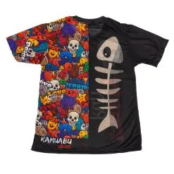 CAMISETA DE RUNNING #PARTYRUN PARA HOMBRE - KAMUABU NEGRA 90grs | Ligera y Cómoda -Running comercio camiseta de running partyrun para hombre kamuabu color negra 90grs 1