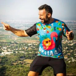 Camiseta de Running #Pineapple para Hombre - KAMUABU Color Azul 90grs -Running comercio camiseta de running pineapple para hombre kamuabu color azul 90grs 3