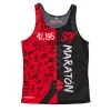 Camiseta de Running #SOYMARATON para Hombre - KAMUABU Roja/Negra de Tirantes -Running comercio camiseta de running soymaraton para hombre kamuabu rojanegra de tirantes