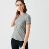 Kalenji Camiseta de Running para Mujer - Suave, Transpirable y Cómoda - Soft Caqui -Running comercio camiseta de running suave y transpirable mujer soft caqui