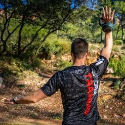 Camiseta de Running #WORKTIME para Hombre - KAMUABU Color Negra 90grs | Ideal para Entrenamiento -Running comercio camiseta de running worktime para hombre kamuabu color negra 90grs 3