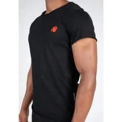 Camiseta Musculación Manga Corta Algodón Hombre GORILLA WEAR York Negro - Ropa Deportiva de Alta Calidad -Running comercio camiseta musculacion manga corta algodon hombre gorilla wear york negro 3