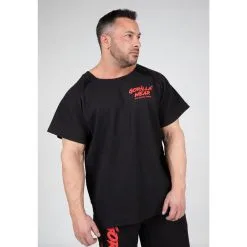 Camiseta Musculación Manga Corta Hombre GORILLA WEAR Agustine Old School Marrón - Ropa de Entrenamiento 13 Camiseta Musculación Manga Corta Hombre GORILLA WEAR Agustine Old School Marrón - Ropa de Entrenamiento -Running comercio camiseta musculacion manga corta hombre gorilla wear agustine old school negro