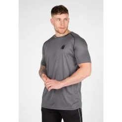 Camiseta de Musculación Manga Corta para Hombre GORILLA WEAR Performance - Negro -Running comercio camiseta musculacion manga corta hombre gorilla wear performance gris