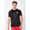 Camiseta de Musculación Manga Corta para Hombre GORILLA WEAR Performance Negro Rojo -Running comercio camiseta musculacion manga corta hombre gorilla wear performance negro rojo
