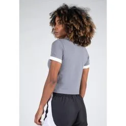 Camiseta Musculación Manga Corta Mujer GORILLA WEAR New Orleans Gris - Ropa Deportiva para Entrenamiento -Running comercio camiseta musculacion manga corta mujer gorilla wear new orleans gris 1