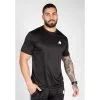 Camiseta de Musculación Manga Corta Poliéster para Hombre - GORILLA WEAR Fargo Negro -Running comercio camiseta musculacion manga corta poliester hombre gorilla wear fargo negro
