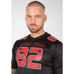 Camiseta Musculación Manga Corta Poliéster Hombre GORILLA WEAR Fresno Negro Rojo - Ropa Deportiva 12 Camiseta Musculación Manga Corta Poliéster Hombre GORILLA WEAR Fresno Negro Rojo - Ropa Deportiva -Running comercio camiseta musculacion manga corta poliester hombre gorilla wear fresno negro rojo 4