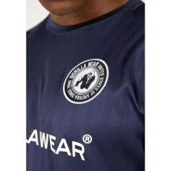 Camiseta de Musculación Manga Corta Poliéster para Hombre - GORILLA WEAR Stratford Azul 11 Camiseta de Musculación Manga Corta Poliéster para Hombre - GORILLA WEAR Stratford Azul -Running comercio camiseta musculacion manga corta poliester hombre gorilla wear stratford azul 4