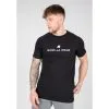 Camiseta Musculación Manga Corta Slim Fit Hombre GORILLA WEAR Davis Negro - Ropa Deportiva