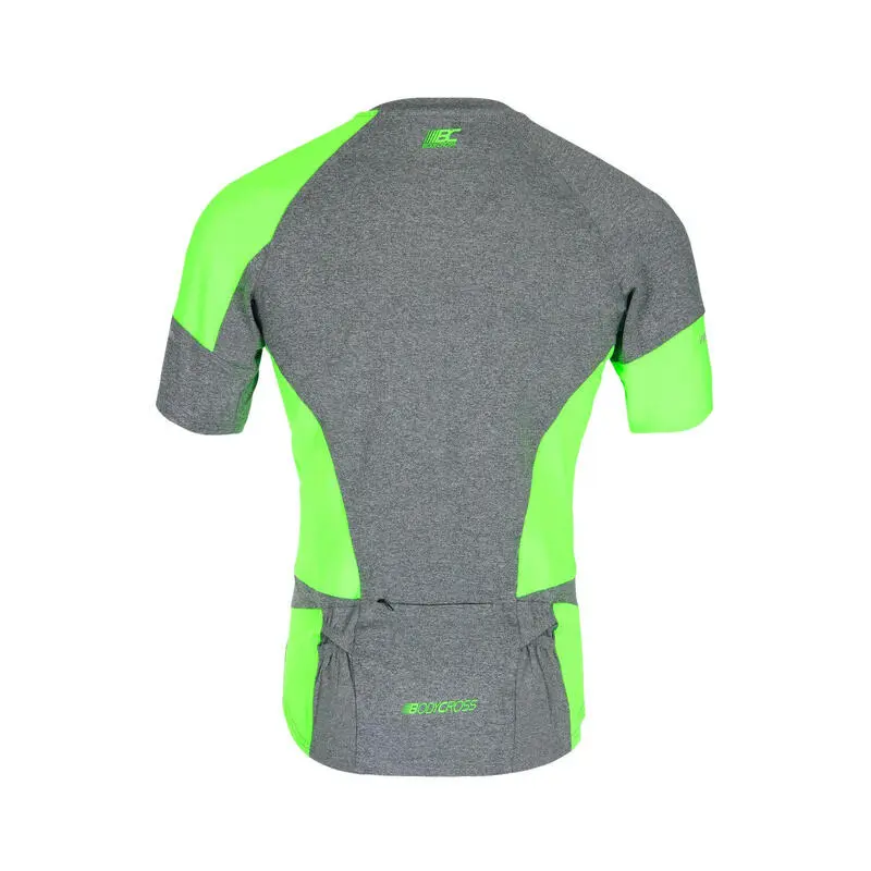 BODYCROSS Camiseta Para Correr Mile Gris - Camisetas Hombre Running 4 BODYCROSS Camiseta Para Correr Mile Gris - Camisetas Hombre Running - Imagen 2