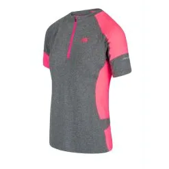 BODYCROSS Camiseta Para Correr Milie Negro - Ropa Mujer Running -Running comercio camiseta para correr milie gris