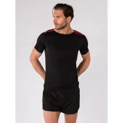 BODYCROSS Camiseta Para Correr Oliver Negro - Hombre, Running, Ropa Deportiva