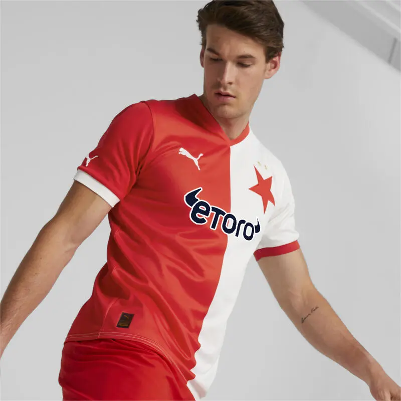 Camiseta Réplica SK Slavia Praga Local 22/23 Hombre PUMA | Fútbol Oficial 4 Camiseta Réplica SK Slavia Praga Local 22/23 Hombre PUMA | Fútbol Oficial - Imagen 2